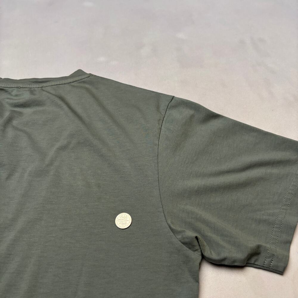 Sunspel Riviera Midweight Short Sleeve T Shirt Men's Medium Green - Picture 11 of 12